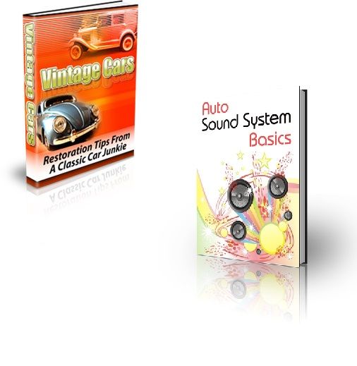 Bundle of Auto Sound System and Vintage Cars
